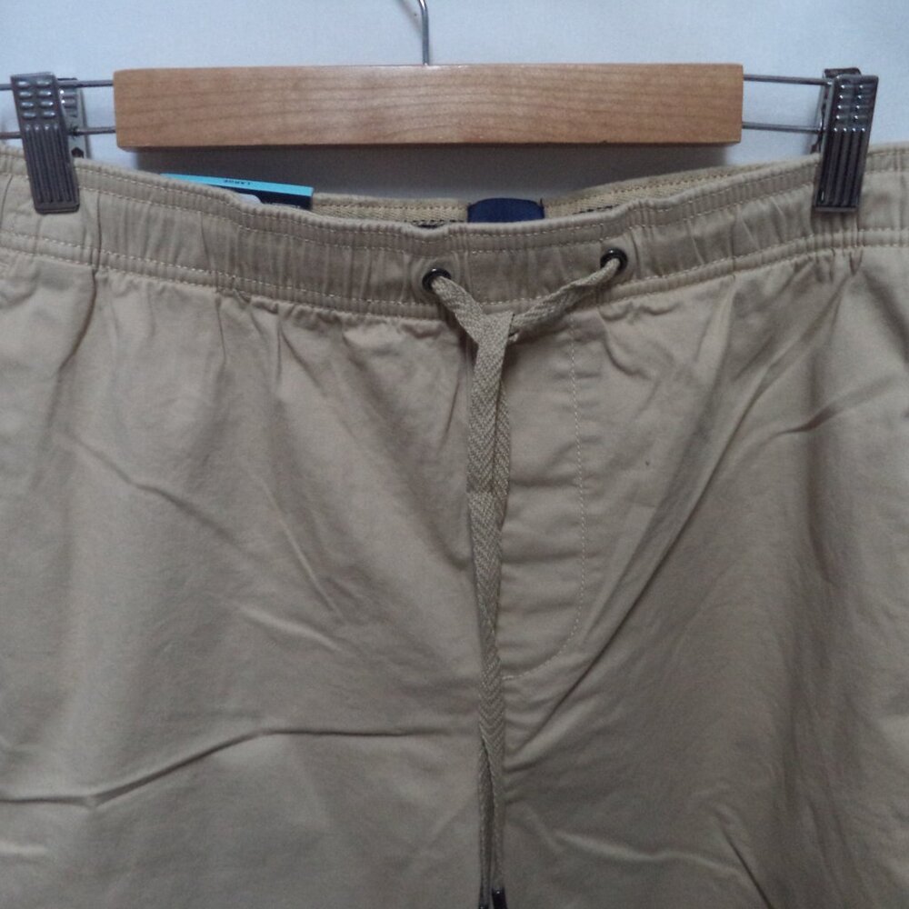 GAP khaki elastic waist Bermuda shorts khaki Pockets NEW NWT Size Sz Large Lg L - Picture 4 of 11
